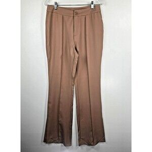 Sincerely Jules Women's Size Large Wide Leg Pants Slit Bottoms